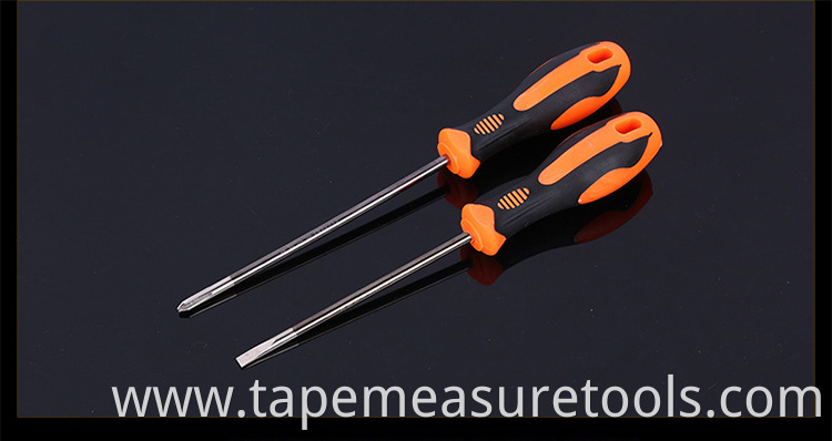 Orange handle Slotted screwdriver Phillips screwdriver with magnetic head good quality screwdrivers